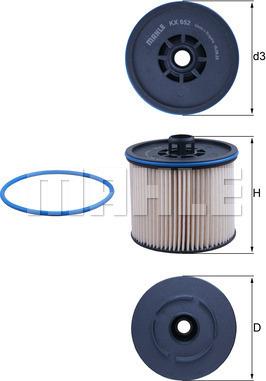 KNECHT KX 652D — Filtr paliwa