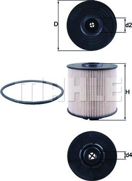 KNECHT KX 67/2D — Filtr paliwa