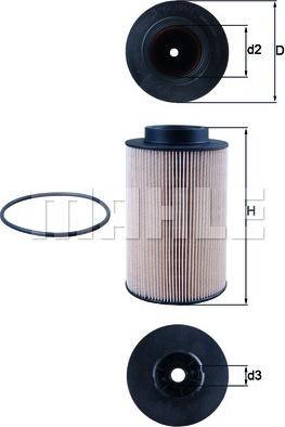 MAHLE KX 191/1D - Filtr paliwa