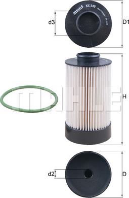 KNECHT KX 340D — Filtr paliwa