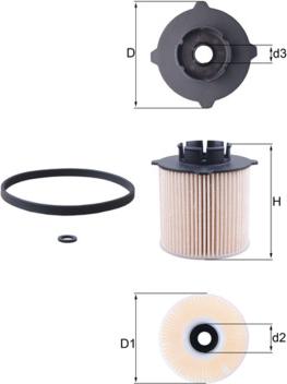 KNECHT KX 265D — Filtr paliwa