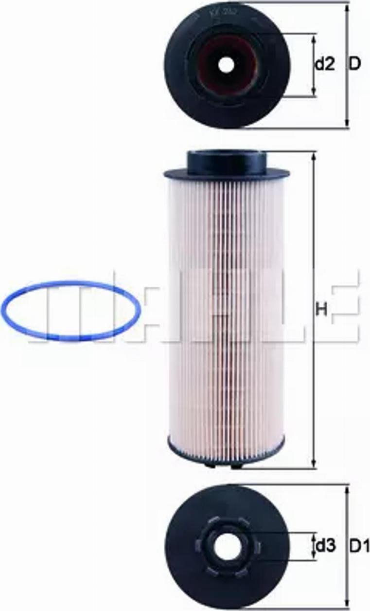 KNECHT KX 262D — Filtr paliwa