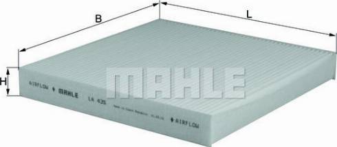 KNECHT LA 435 - Filtr kabinowy