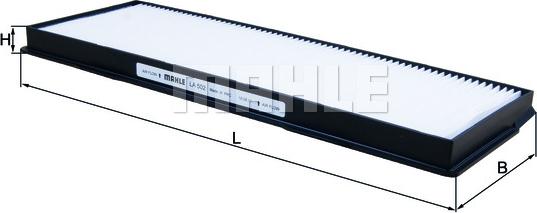 KNECHT LA 502 — Filtr kabinowy