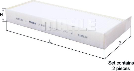 KNECHT LA 1157/S — Filtr kabinowy