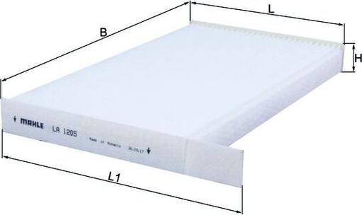 KNECHT LA 1205 — Filtr kabinowy