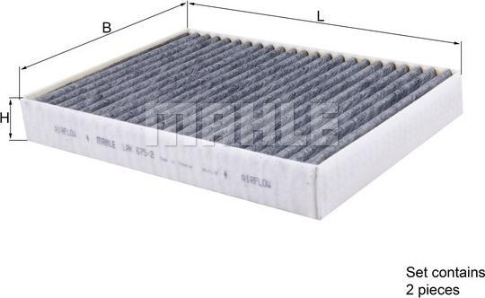 KNECHT LAK 675/2/S — Filtr kabinowy
