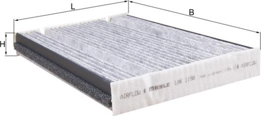 KNECHT LAK 1198 — Filtr kabinowy