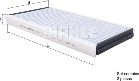 KNECHT LAK 173/S — Filtr kabinowy