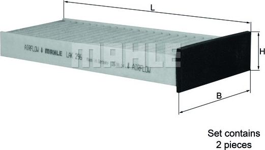KNECHT LAK 296/S — Filtr kabinowy
