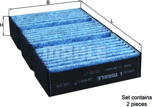 KNECHT LAO 878/S — Filtr kabinowy