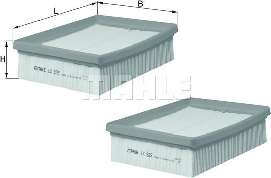 KNECHT LX 925/S - Filtr powietrza