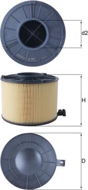 KNECHT LX 4411 — Filtr powietrza