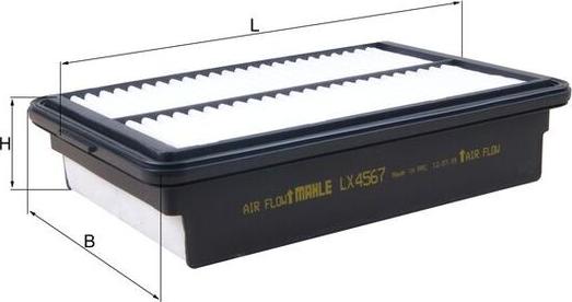KNECHT LX 4567 — Filtr powietrza