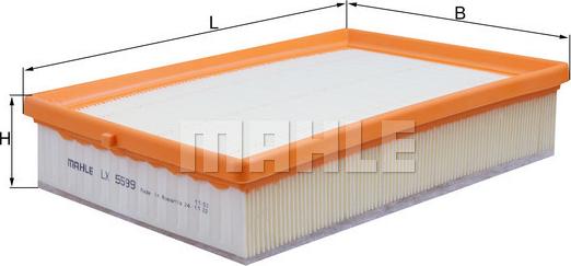 KNECHT LX 5599 — Filtr powietrza
