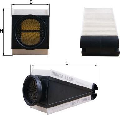 KNECHT LX 5861 — Filtr powietrza