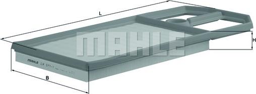 KNECHT LX 571/1 — Filtr powietrza