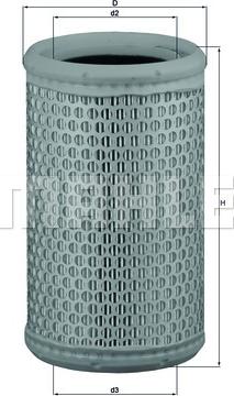 KNECHT LX 646/1 - Filtr powietrza