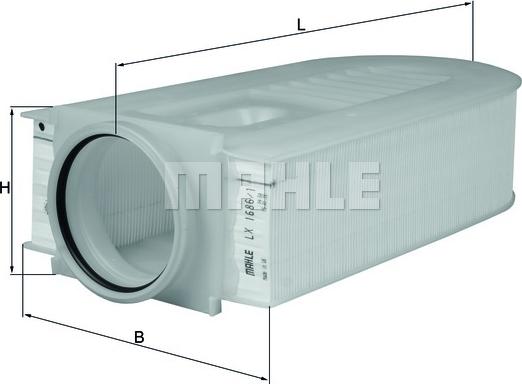 KNECHT LX 1686/1 - Filtr powietrza