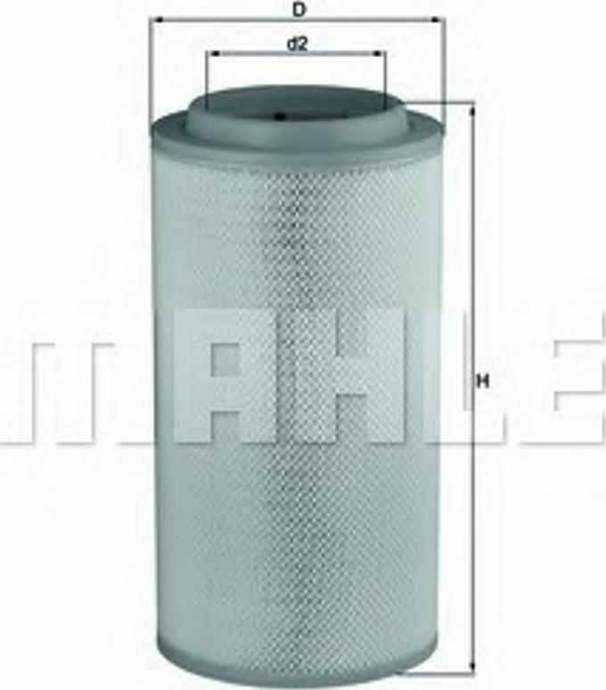 MAHLE LX 1734 — Filtr powietrza