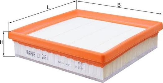 KNECHT LX 2871 - Filtr powietrza