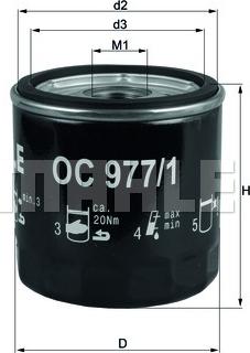 KNECHT OC 977/1 — Filtr oleju