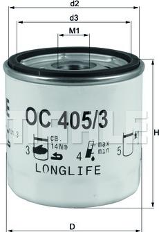 KNECHT OC 405/3 — Filtr oleju