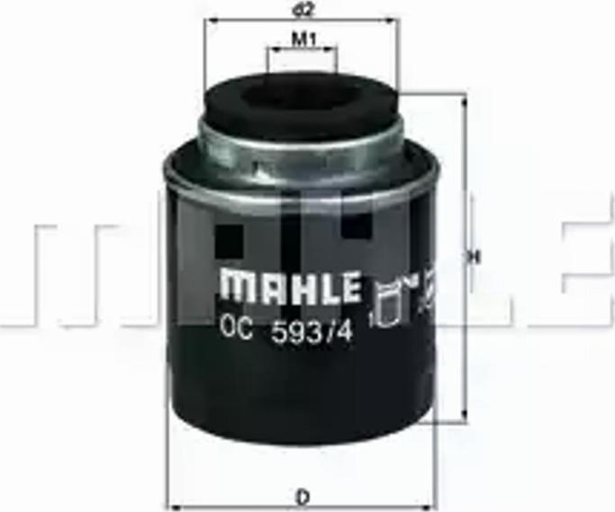 KNECHT OC 593/4 — Filtr oleju