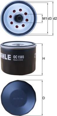 KNECHT OC 1565 — Filtr oleju