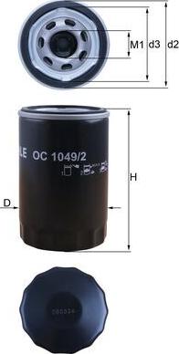 KNECHT OC 1049/2 — Filtr oleju