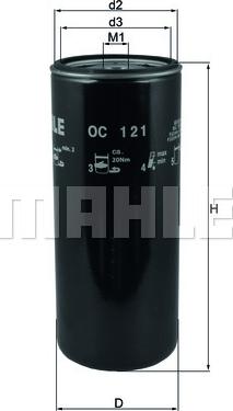 KNECHT OC 121 — Filtr oleju