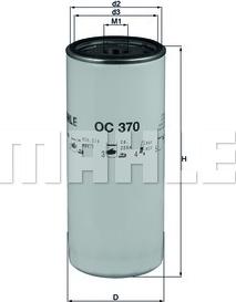 KNECHT OC 370 — Filtr oleju
