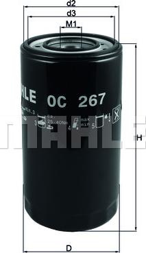 KNECHT OC 267 — Filtr oleju