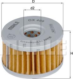 KNECHT OX 409 - Filtr oleju