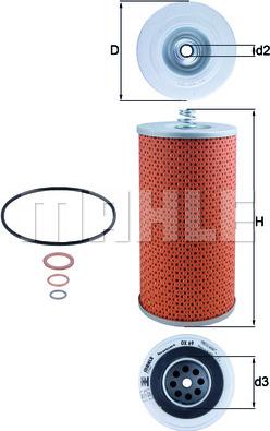KNECHT OX 69D — Filtr oleju