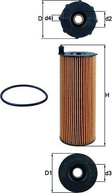 KNECHT OX 196/1D1 — Filtr oleju