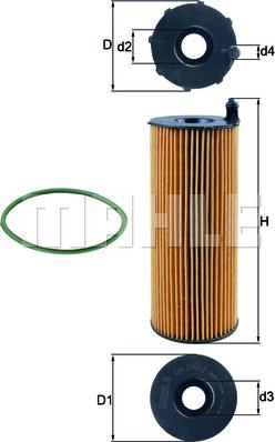 KNECHT OX 196/3D — Filtr oleju
