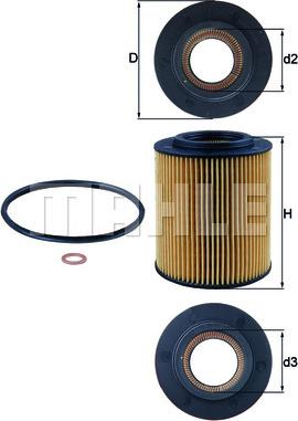 KNECHT OX 154/1D — Filtr oleju