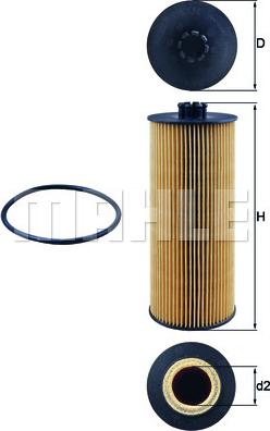KNECHT OX 155D — Filtr oleju