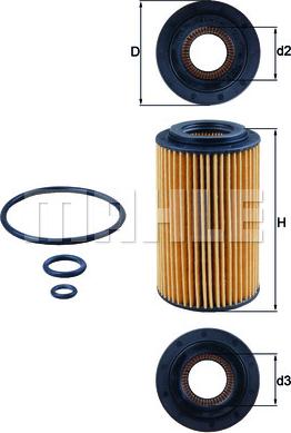 KNECHT OX 153/7D1 — Filtr oleju