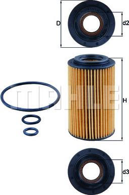 KNECHT OX 153/7D2 — Filtr oleju