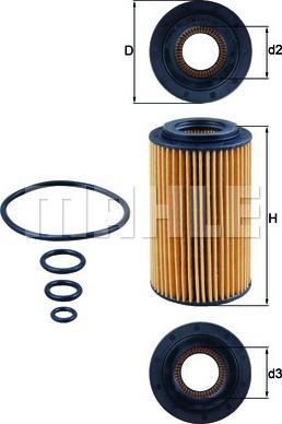 KNECHT OX 153/7D — Filtr oleju