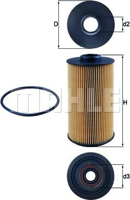 KNECHT OX 152/1D — Filtr oleju