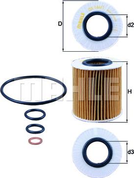 KNECHT OX 166/1D — Filtr oleju