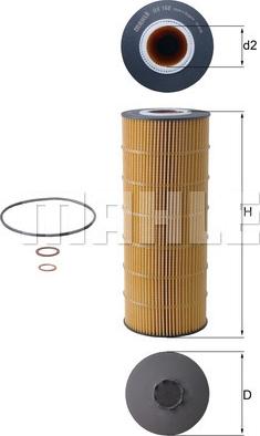 KNECHT OX 168D — Filtr oleju