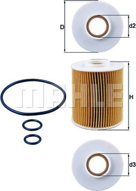 KNECHT OX 163/4D - Filtr oleju