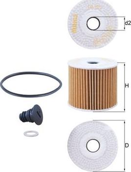 KNECHT OX 1077D — Filtr oleju