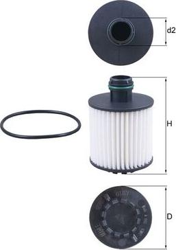 KNECHT OX 1171D — Filtr oleju