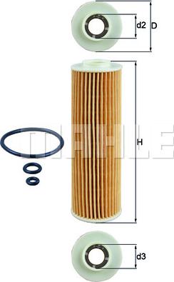 KNECHT OX 183/5D1 — Filtr oleju