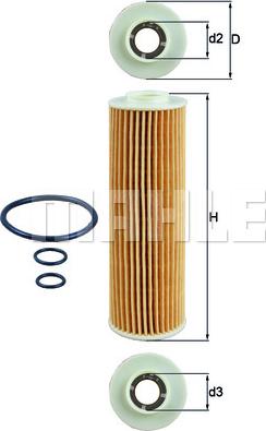 KNECHT OX 183/5D - Filtr oleju